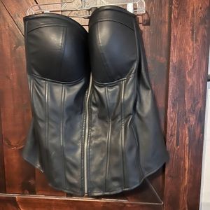 Torrid leather corset 4xl